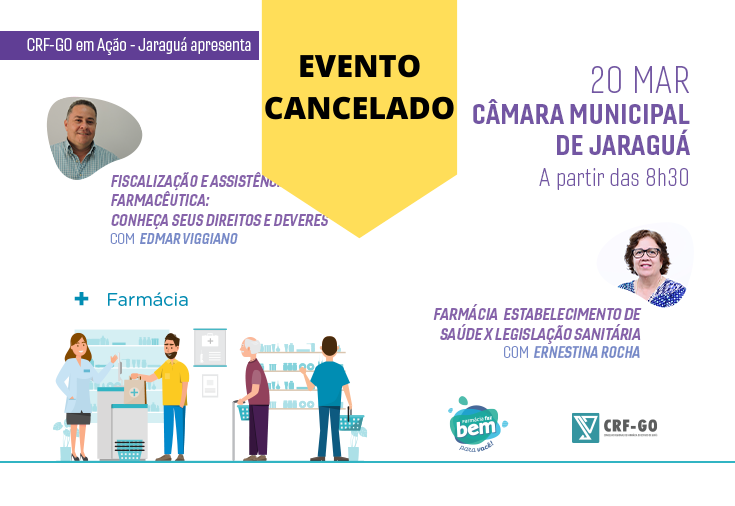 CRF-GO | CRF cancela palestra em Jaraguá