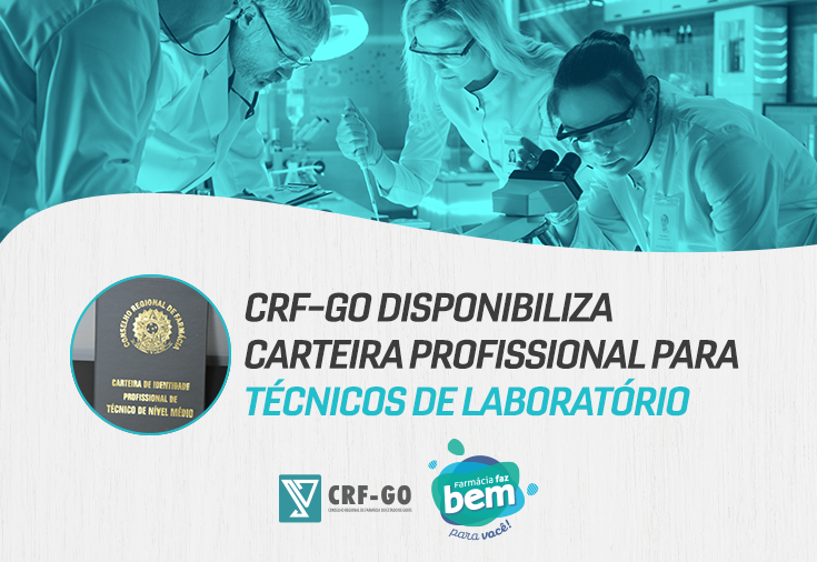CRF-GO | CRF-GO disponibiliza carteira profissional para técnicos de laboratório