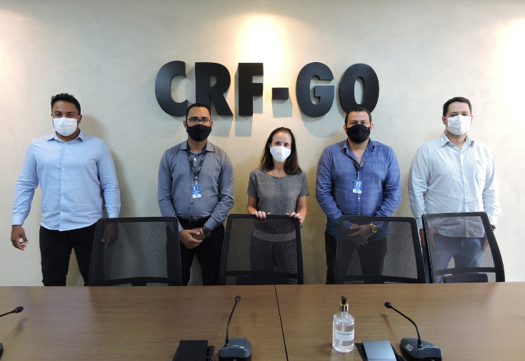 CRF-GO | CRF-GO recebe presidente e vice-presidente do CRF-RO para visita técnica