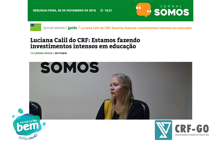 CRF-GO | Vice-presidente do CRF-GO fala sobre investimentos em educação