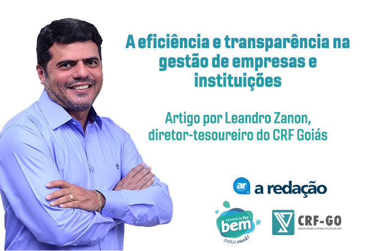CRF-GO | Em artigo, Leandro Zenon fala sobre eficiência e transparência na gestão 