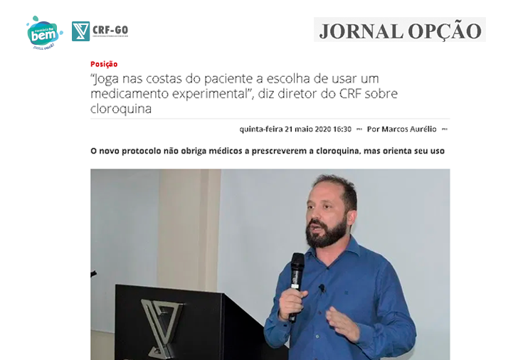 CRF-GO | Daniel Jesus aborda o efeito da cloroquina no tratamento do paciente leve com covid-19