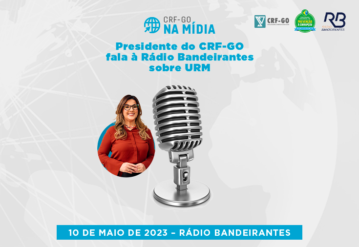 CRF-GO | Presidente do CRF-GO concede entrevista à Rádio Bandeirantes sobre URM