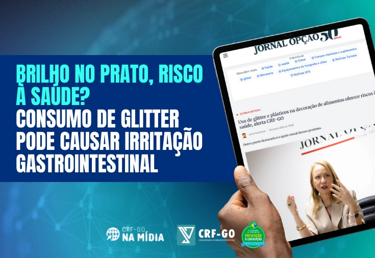 CRF-GO | Brilho no prato, risco à saúde? Consumo de glitter pode causar irritação gastrointestinal