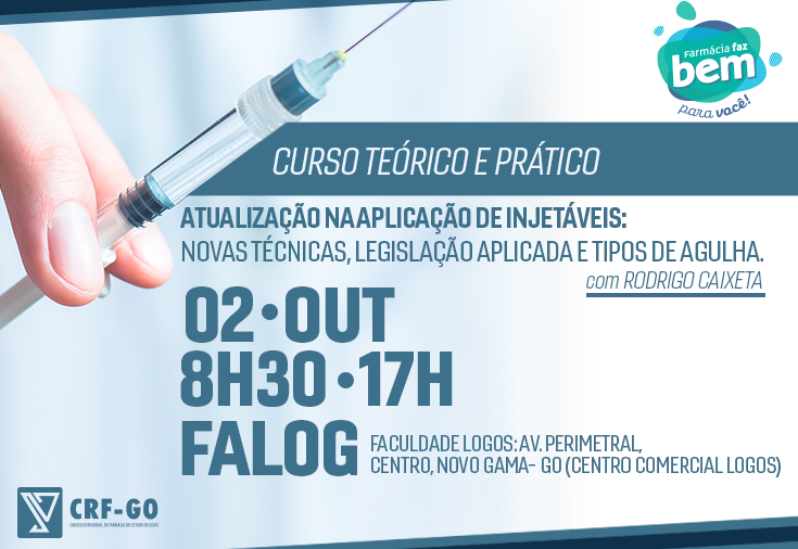CRF-GO | Novo Gama recebe curso de aplicação de vacinas