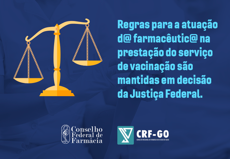 CRF-GO | Justiça é favorável à atuação do farmacêutico no serviço de vacinação