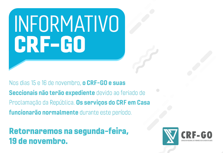 CRF-GO | AVISO!