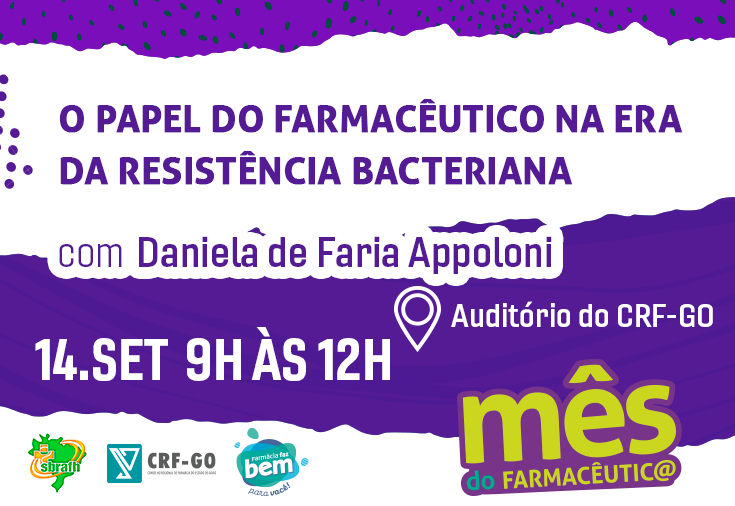 CRF-GO | Resistência bacteriana é tema de palestra gratuita no CRF-GO