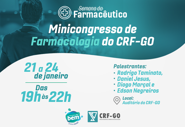 CRF-GO | CRF-GO realiza Minicongresso de Farmacologia