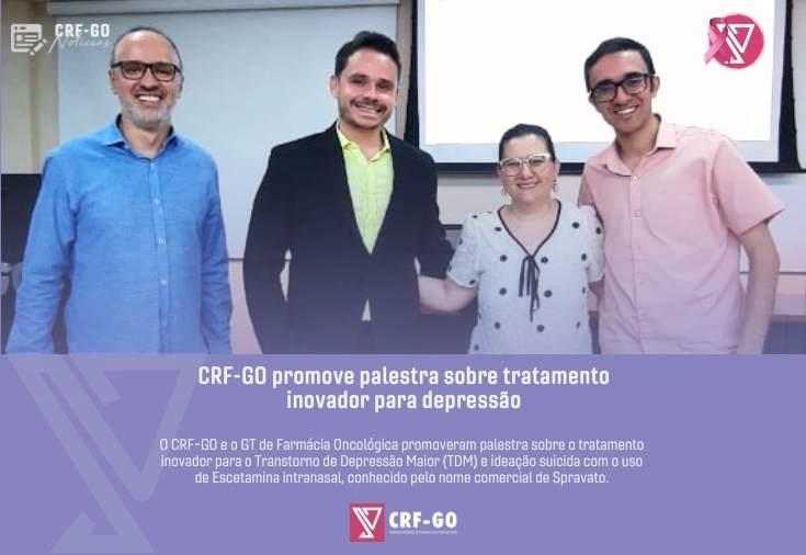 CRF-GO | CRF-GO realiza palestra sobre inovações no tratamento para depressão 