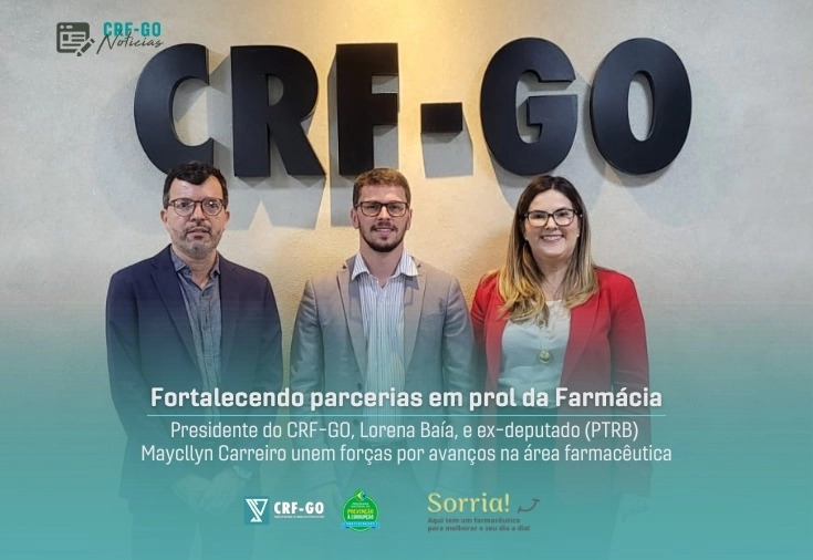 CRF-GO | CRF-GO e representante da ALEGO se unem por avanços na área farmacêutica 
