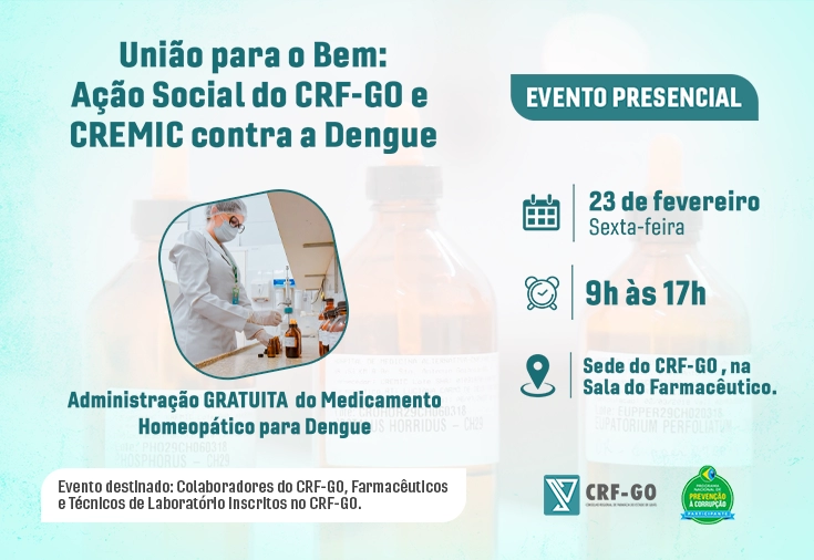CRF-GO |  CRF-GO e CREMIC promovem ação social em combate  à dengue