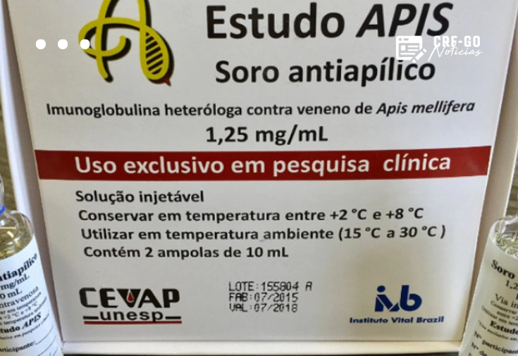 CRF-GO | Brasil avança com primeiro soro do mundo contra picada de abelha