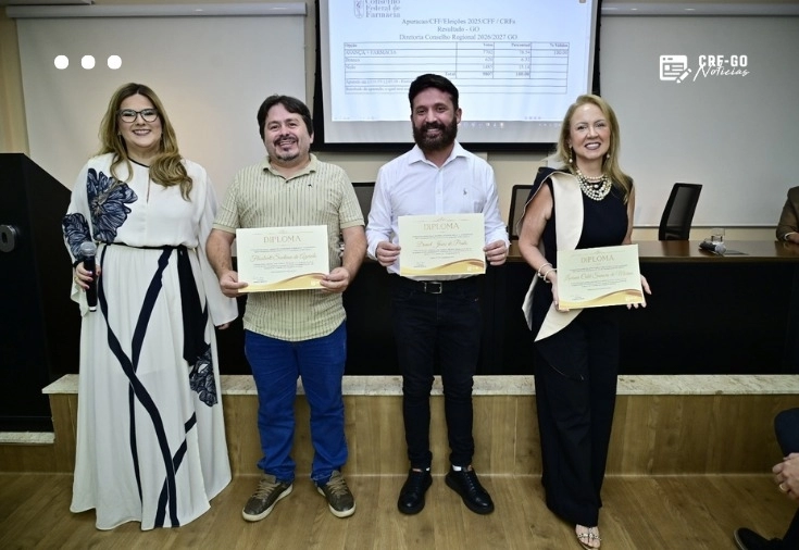 CRF-GO | Nova diretoria e conselheiros do CRF-GO tomam posse em cerimônia oficial