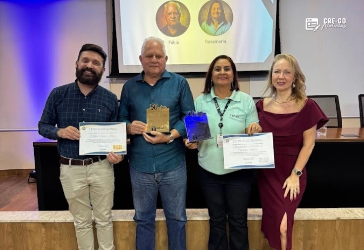 CRF-GO | 50 anos de história viva! CRF-GO homenageia servidores que dedicaram décadas à construção da instituição