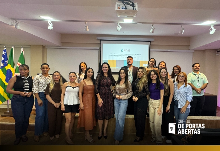 CRF-GO | CRF-GO promove palestra sobre preparo da pele e segurança em procedimentos injetáveis