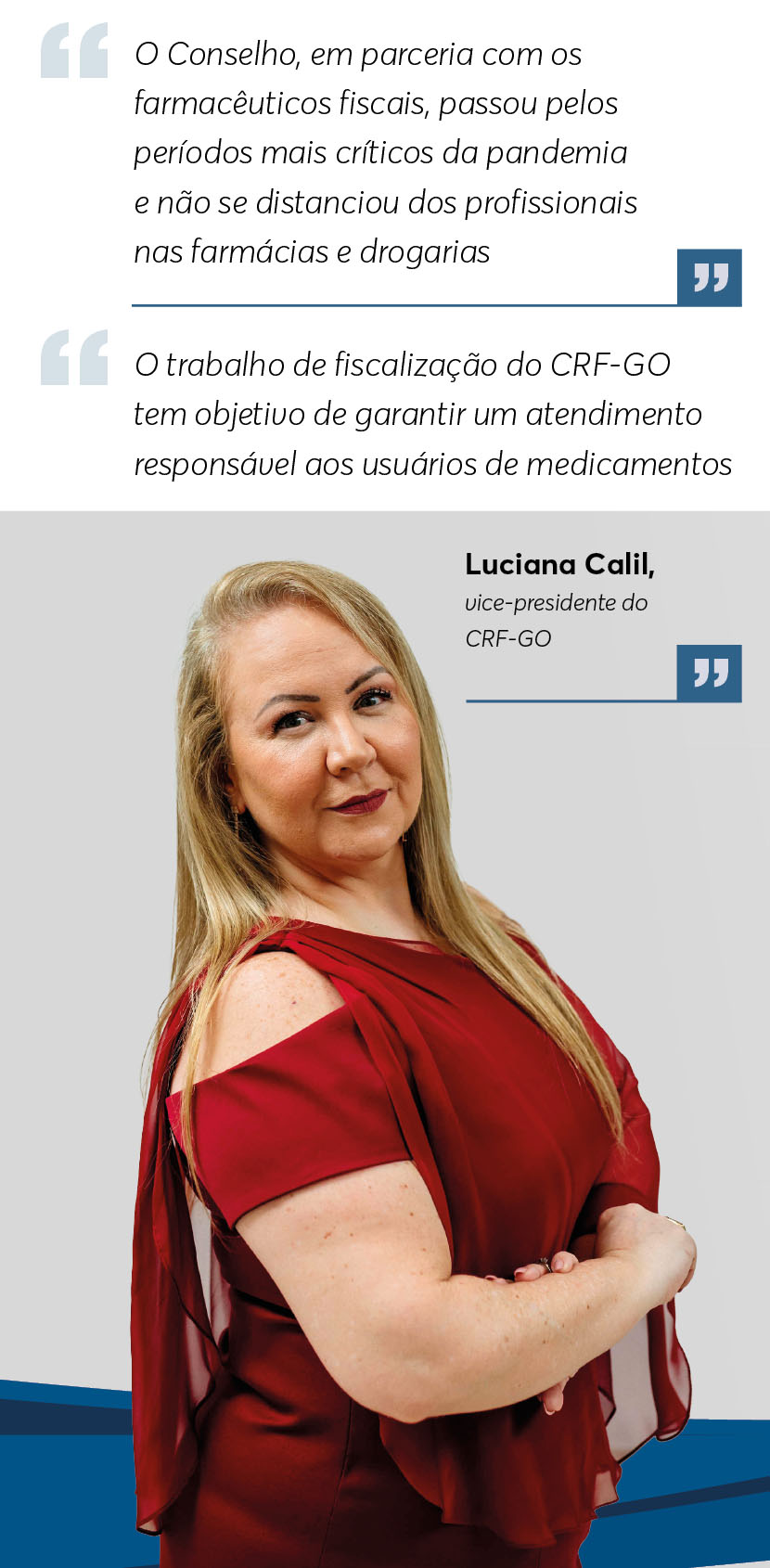 Luciana Calil, vice-presidente do CRF-GO