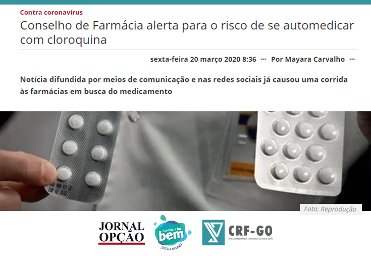 CRF-GO | Daniel Jesus alerta sobre automedicação utilizando cloroquina 